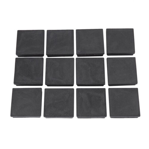50mm x 50mm Plastic Square End Blind Plugs Cap Pipe Inserts 72Pcs 2