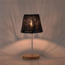 2X Small Lamp Shade, Metal Lampshade with Pattern of Trees for Table Chandelier Wall Lamp Black