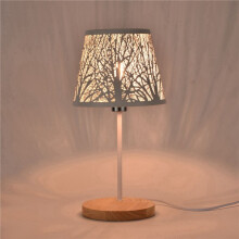 2X Small Lamp Shade, Metal Lampshade with Pattern of Trees for Table Chandelier Wall Lamp Black
