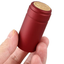 200 PVC Thermo-Shrinkable Cap with Tearing , Red Wine Cap, Plastic Cap, Self-Brewed Wine Bottle Sealing Cap