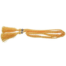 2X Woven Tassel Belt Knot Decorated Waist Chain Waist Rope Gold