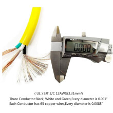 2X Generator Adapter Cord NEMA 5-15P for Transfer , Extension Cord Adapter (3 Prong Plug 12AWG 125V) US Plug