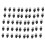 800Pcs(400 Pairs)Garden Irrigation Kit Adjustable Atomization Dripper Atomization Connection Tee Joint 5