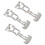 3Pcs 18mm Stainless Steel Deployant Watch Strap Folding Buckle Clasp for , Smooth 18mm 1