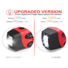 2X Emergency Solar Self Powered AM/FM/WB(NOAA) Radio,Flashlight, Charger for Cell Phones: Smartphones and USB Devices