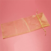 Packaging Organza Wine Bag, Transparent Mesh Bottle Gift Bag, Wine Cover with Christmas Drawstring Dress (Gold,60Pcs)