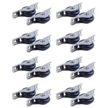 16 Pcs Nylon Single Axle Sliding Door Roller Window Sash Pulley Wheel