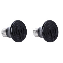 2X Heiße 25W E27 Haustier Heiz Lampe Schwarz Infrarot Keramik Emitter Wärme Glühbirne Haustier Brut Reptil Lampe 220-230V