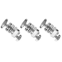 3X Metal Heavy Duty Grip C-Type Photography Magic Turntable Mounting Adapter for Light Stand