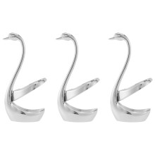 3X Edelstahl Gabel und Loeffel Halter, Dekoration Geschirr Set Kueche Werkzeuge Swan Halter Besteck Halter, Bestes Geschenk Zum Valentinstag /