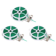 3X Fil Torsadé de Jardinage avec Fil Vert Torsadé de Jardinage, Usage Domestique, Bureau (20M, Vert)