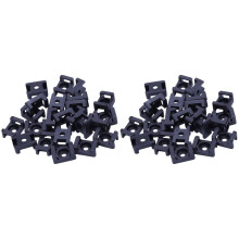 Screw Halterung Sättel Basen Kabelbinder Halterung 23mmx16mm 60 Stück Schwarz