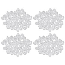 200 Pcs Clear Plastic 5mm One Hole Cord Stoppers Cord Lock Cord Lock Stopper