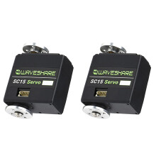 2X Waveshare SC15 Servo 17Kg.cm Servo de Bus Série Programmable à Couple élevé Servo D'Angle de Rotation à 180 En Métal de Haute Précision