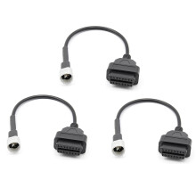3X Obd Motorrad Kabel für 3 Poliges Stecker Kabel Diagnose Kabel 3 Poliger 16 Poliger Obd2 Adapter