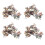 200Pcs Bronze Tone Spring Metal Car Door Panel Spire Screw U-Type Clips 1