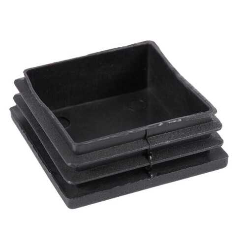 50mm x 50mm Plastic Square End Blind Plugs Cap Pipe Inserts 60Pcs 2