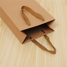 36Er Pack Solide Braune Kraftpapier Taschen mit Stabilem Seil - 4 x 4 x 13,8 Zoll - Perfekt für Wein, Geschenke, Einzelhandel, Shopping, Merchandise,