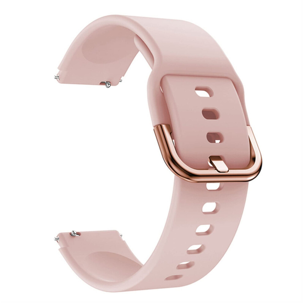 Replacement Watch Band 18Mm Silicone Strap For Ticwatch C2, Soft Comfort And Easy Style Upgrade Pink 9351714496919