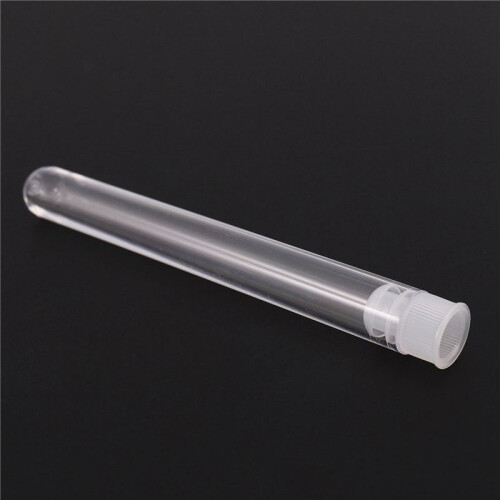 Provetta Da Laboratorio Nel Plastica Trasparente Da 600 Pezzi Con Tappo 12X100mm 1