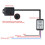 2X Car Universal Anti Theft Sensor Adjustable Car 360 Panoramic Detection Vibration Sensor Alarm Anti-Theft Device 2