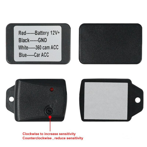 2X Car Universal Anti Theft Sensor Adjustable Car 360 Panoramic Detection Vibration Sensor Alarm Anti-Theft Device 2