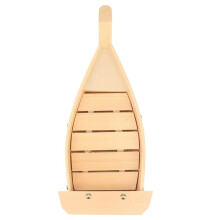 3Pcs 42X17X7.5cm Japanese Cuisine Sushi Boats Sushi Tools Wood Handmade Simple Ship Sashimi Cold Dishes Tableware Bar
