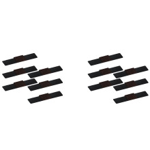 12X Cubiertas de Fieltro para Patas Sillas Oficina Sujetadores de Gancho Y Bucle Antideslizantes Almohadillas para Pies de Sillas Cubiertas