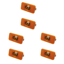 6 Pcs 24V Car Truck LED Side Light Amber Indicator Lamp 4 LED for Trucks FM/FH