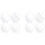 8Pcs Clear Acrylic Sheet Round Panel Thick (4mm) Plastic Acrylic Board for LED Light Base,Sign,DIY Display Projects 1