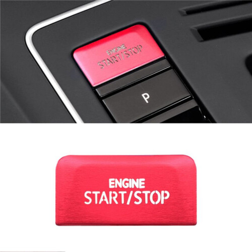 2X Auto Engine Start Stop Button  Cover Trim Per- 8 MK8 AT Accessori 2020 2021 Rosso 1