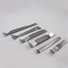 12 Pcs Set Silver Stainless Steel Car Radio Removal Tool Car Door Clip Panel Audio Stereo Dismantle Pry Tool