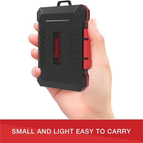 4X Desiontal Waterproof  Card Holder Large Capacity SIM//MSD/CF Card Case for //// 1