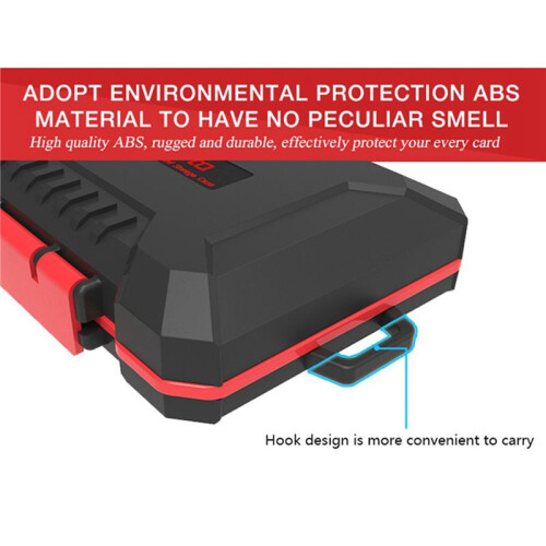4X Desiontal Waterproof  Card Holder Large Capacity SIM//MSD/CF Card Case for //// 2