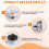 3X Dial Indicator Gauge 0-10mm Meter Precise 0.01 Resolution Concentricity Test 7