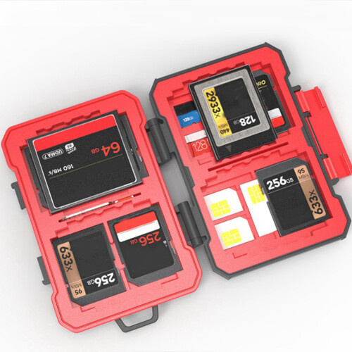 3X Desiontal Waterproof  Card Holder Large Capacity SIM//MSD/CF Card Case for //// 2