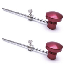 2X Aluminium Legierung Bass Trommel Pedal Schläger Treten Trommel Fuß Pedal Schläger Schlagzeug Instrument Zubehör,Rot