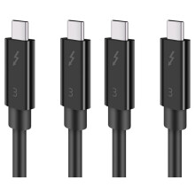 2X Typec Cable for 3 Data Cable 40Gbps Full Speed 100W Fast Charge 5K Transmission 50cm