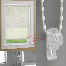 48PZ Tenda Trasparente P Clip Gancio, Clip per Tende un Rullo Catena di Sicurezza per Bambini Cavo P Clip Ganci per Tende un Rullo Romane Verticali