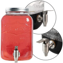 Stainless Steel Beverage Water Drink Dispenser Durable Replacement Push Style Spigot Faucet,4 Pack