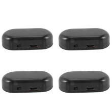 4X Car Solar Power Simulated Dummy Alarm Warning Anti-Theft LED Flashing Security Light Fake Lamp Red