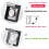4x Power Push Button  Cover,Waterproof and Collision Resistant, for 25mm Mounting Hole B 2