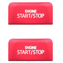 2X Car Engine Start Stop Button Cover Trim for- 8 MK8 AT Accessories 2020 2021 Red