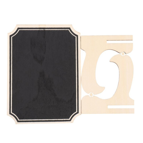 80 Pack  Chalkboards with Support Easels Stand,Place Cards Small Rectangle Little Wood Blackboard 1