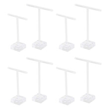 8Pcs Acryl Ohrringhalter T-Bar Schmuck Display Stand Baum Halskette Ohrringe Armbandhalter