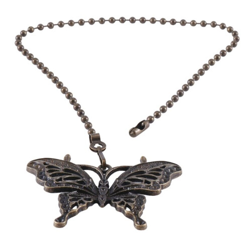 4 Pack Bronze Ceiling Fan Pull Chain Set,Lighting & Fan Pull Chain Pendant Chain Extender,Dragonfly and Butterfly 2