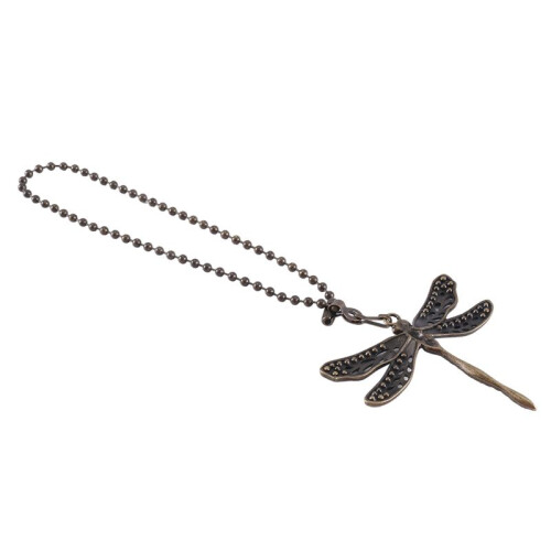 4 Pack Bronze Ceiling Fan Pull Chain Set,Lighting & Fan Pull Chain Pendant Chain Extender,Dragonfly and Butterfly