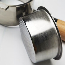 2X Taza de Presión Filtro Máquina de Café Accesorios para Expreso Taza de Polvo Desmontable Recipiente para Polvo de Acero Inoxidable Cesta C