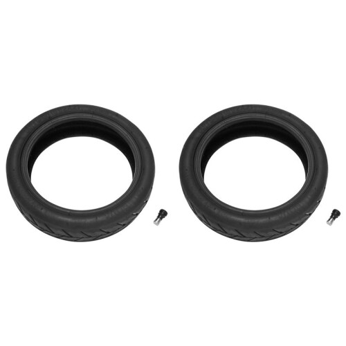 2X Pneu de AtualizaçãO de Pneu Externo de 8,5 Polegadas 50 / 75-6,1 para Scooter EléTrico  M365 Pneu 8 1 / 2X2 Sem Câmara com Bocal de Ar