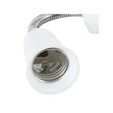 2X E27 Socket Adapter with /Off to US Plug,Flexible Extension Lamp Bulb Holder Converter